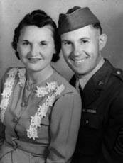 Gladys and Wayne Tackett,
          1944.