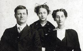 Harry, Cleota and Hattie Ferguson, circa 1910/1915.