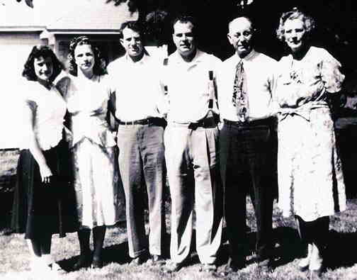 Melvin Mahar family about 1947