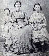 Nannie, Louisa and Mary Bysor, circa 1870.
