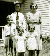 Roy Lee family, 1941.