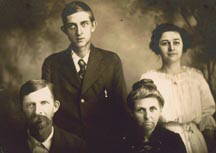 Sterling and Serenia Stovall family, circa 1915-20.